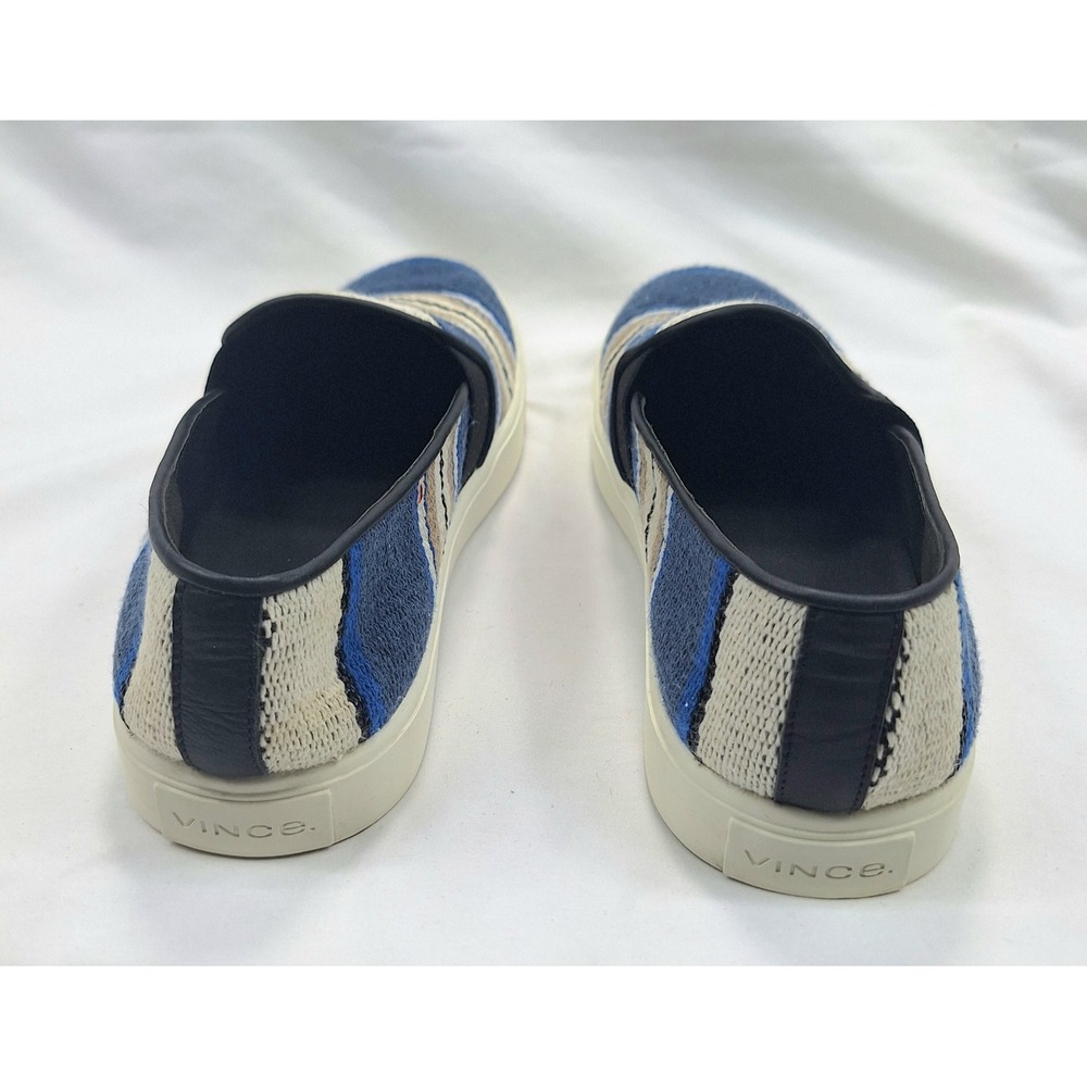 Vince Blair 5 Multicolor Woven Slip On Sneaker Size 8.5 US 38.5 EU Blue Woven - Picture 3 of 7